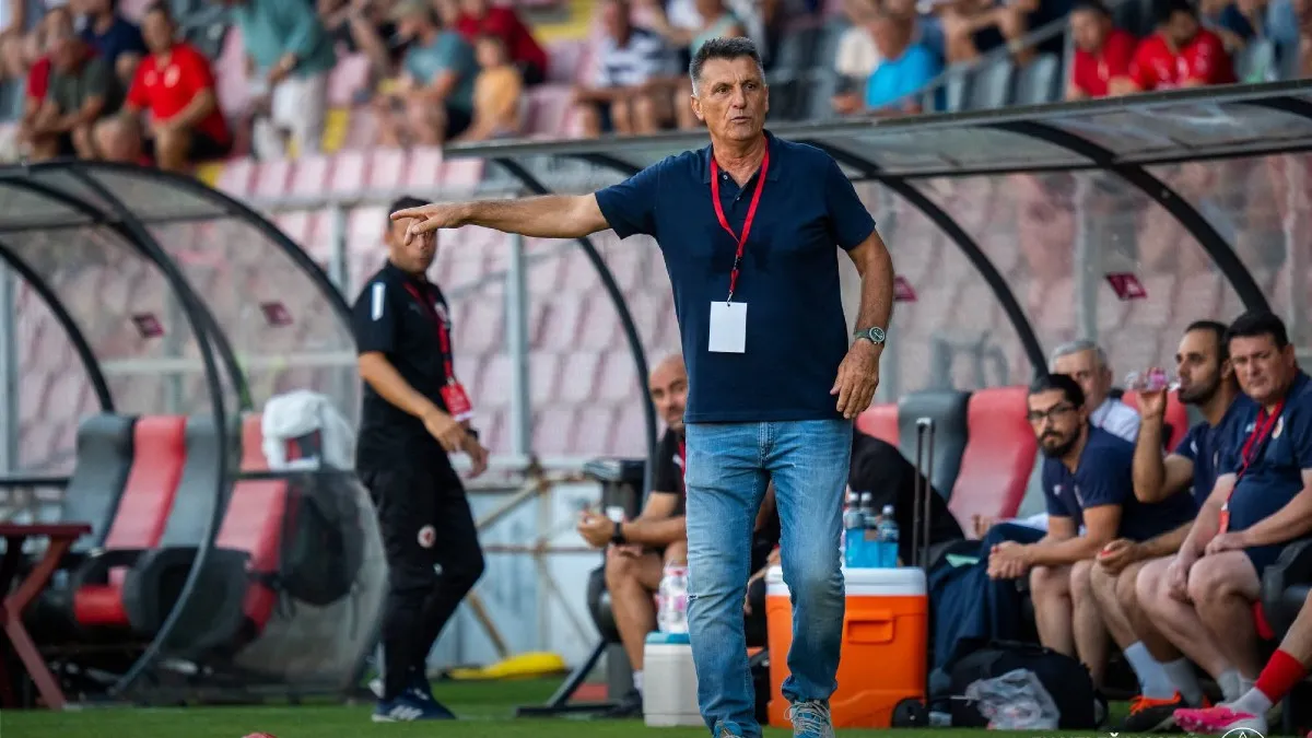 Anes Omerović slavi gol za Velež protiv Radnika u 5. kolu Premijer lige BiH