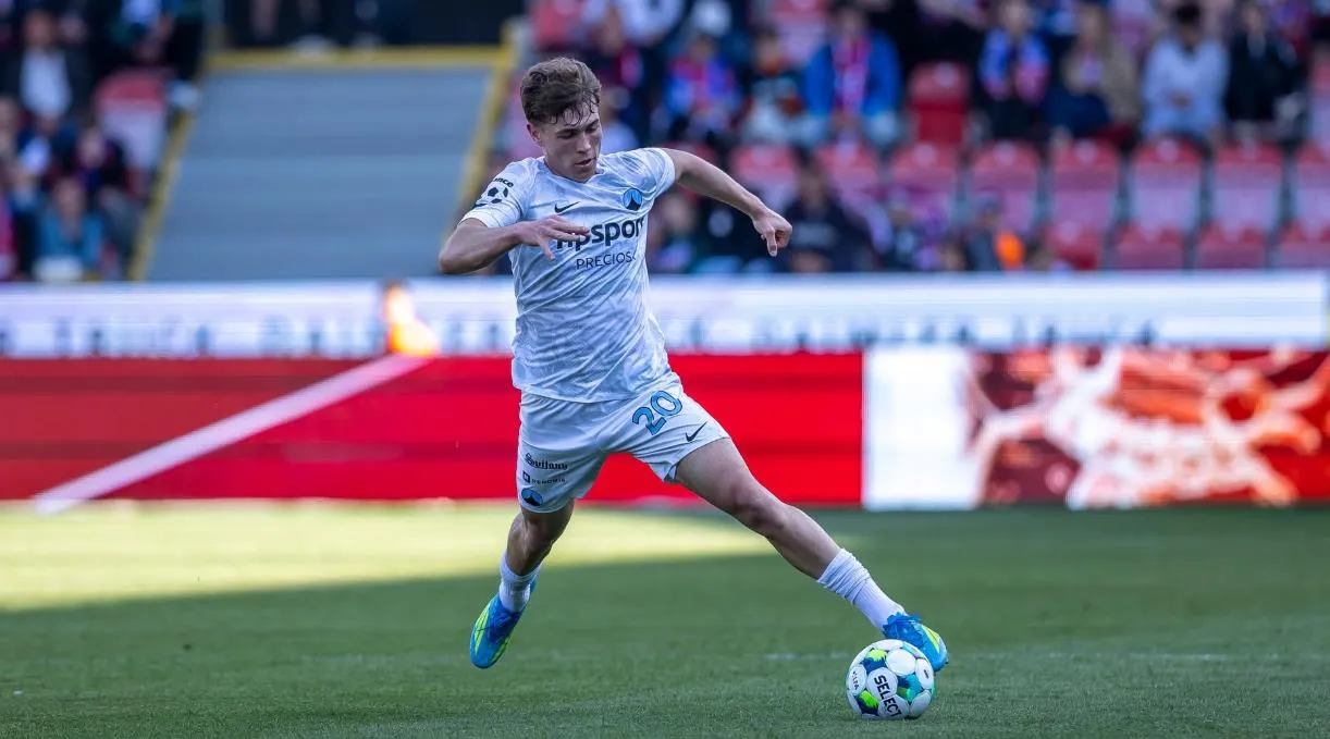 Ermin Mahmić u dresu Slovana Liberec