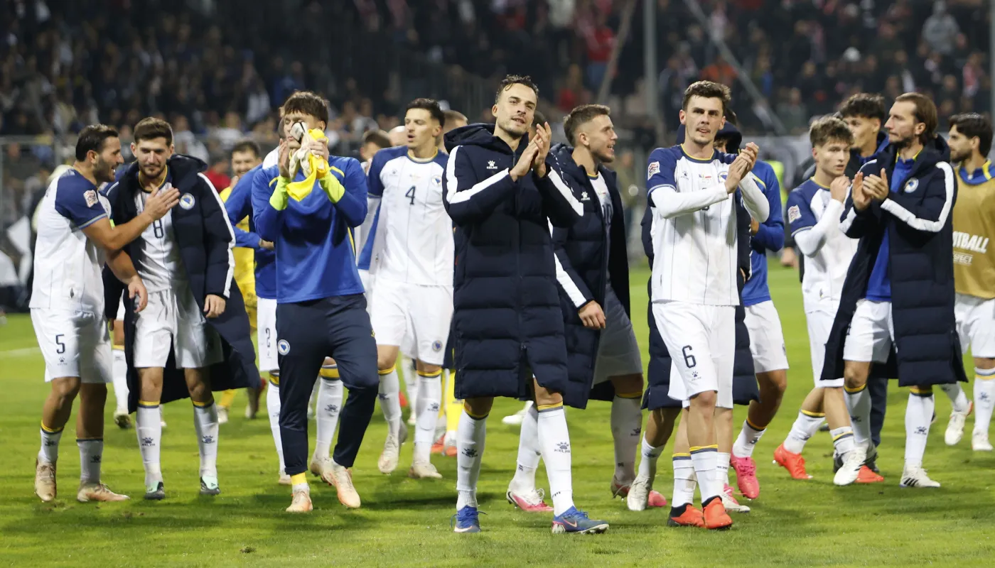 Reprezentacija BiH slavi pobjedu protiv Poljske na Bilinom polju