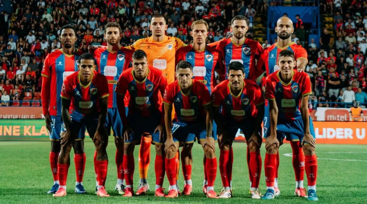 FK Borac Banja Luka u akciji protiv ML Vitebska u Konferencijskoj ligi