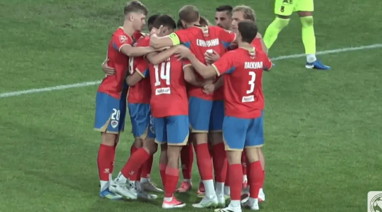 Igrači Borca slave pobjedu nad Čelikom u Premijer ligi BiH