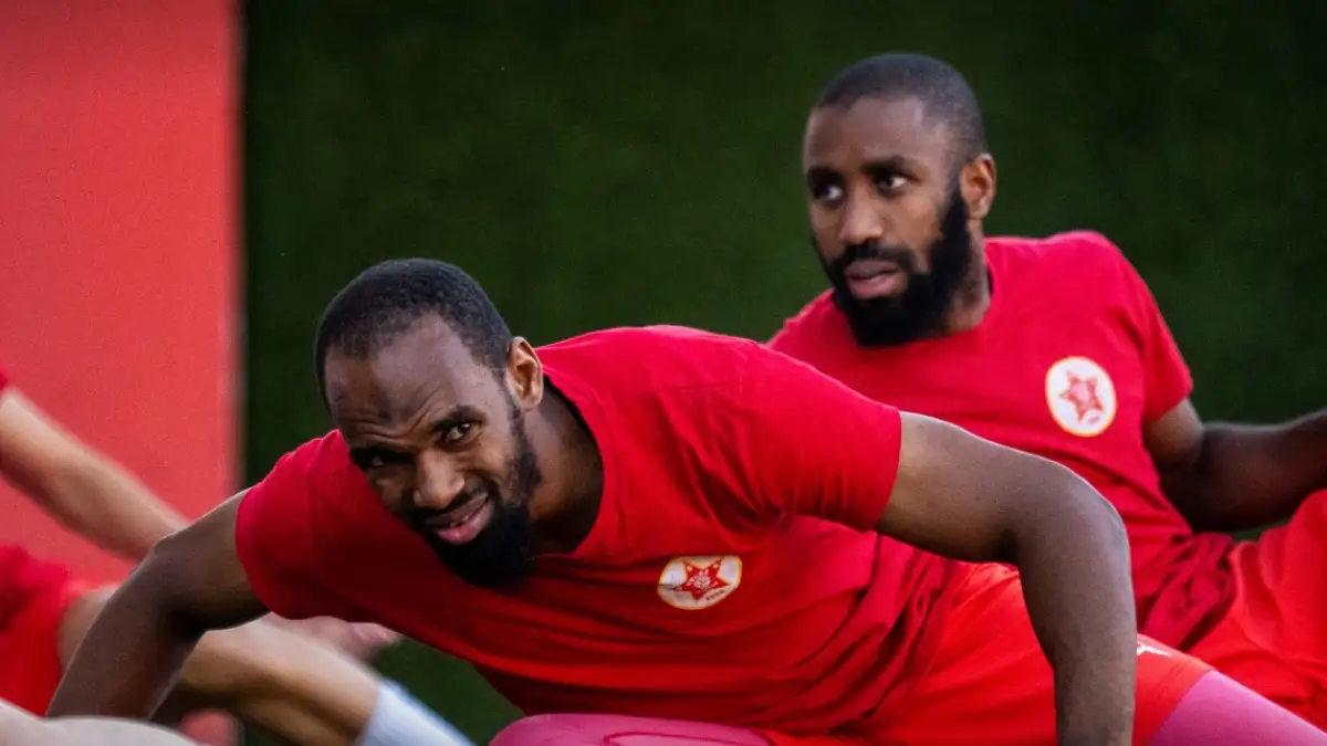 Fudbaleri FK Veleža Mostar Mohamed Abdalah i Ajham Šade