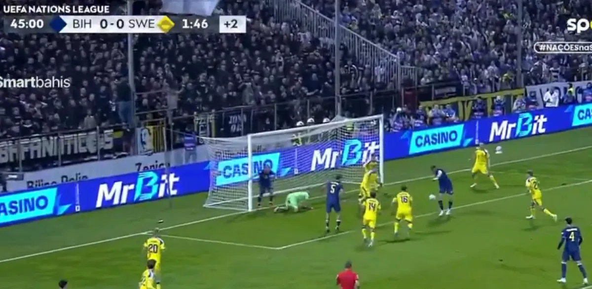 Džekin poništeni gol protiv Švedske na Bilinom polju