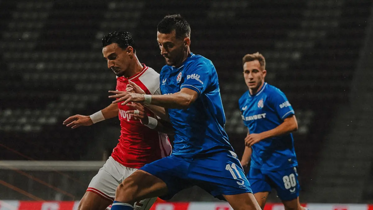 Detalj sa utakmice Hapoel i Dinamo u Evropskoj ligi