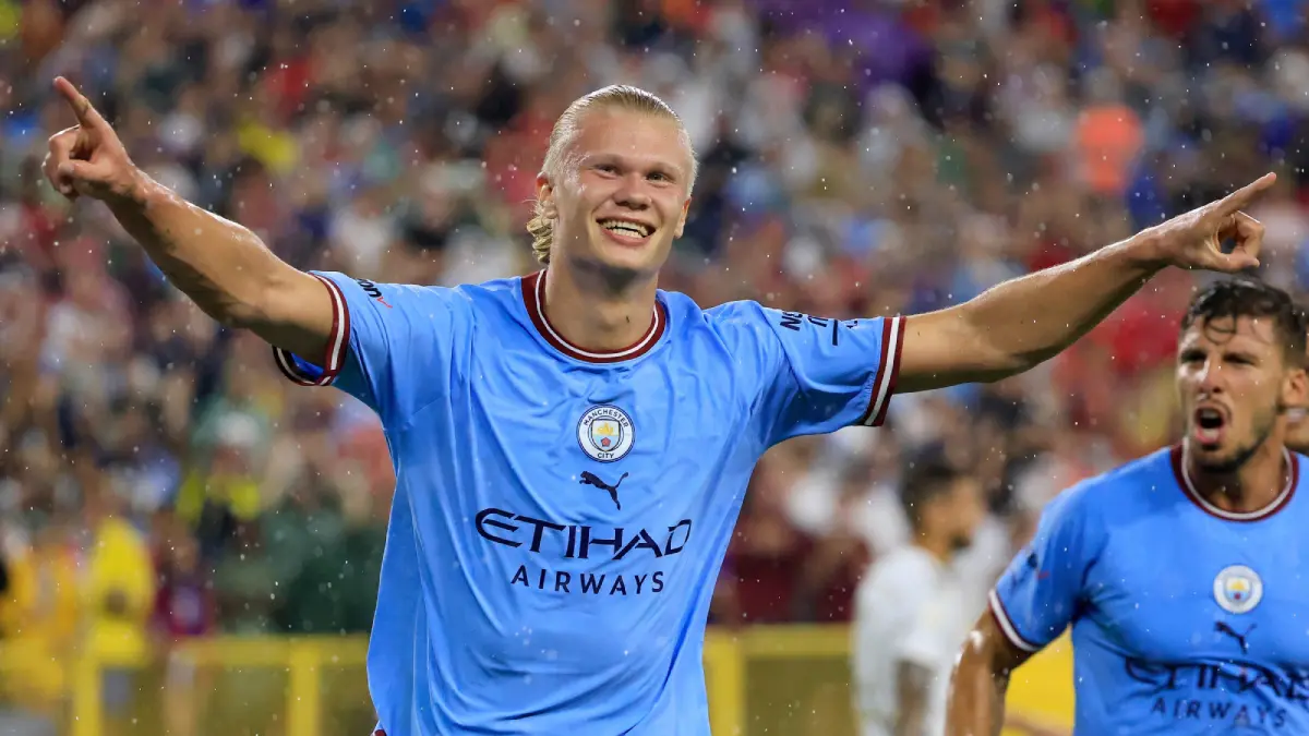 Erling Haaland slavi gol u Ligi prvaka