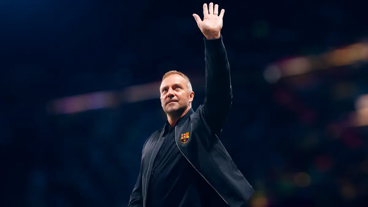 Hansi Flick na klupi Barcelone