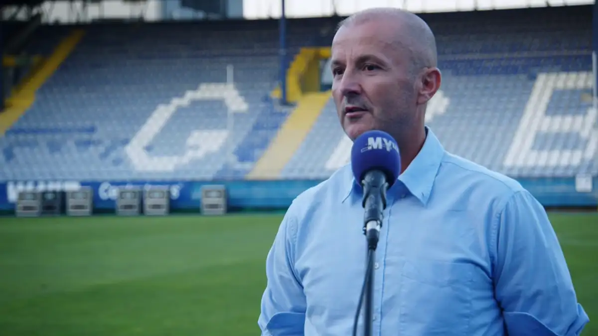 Igrači FK Sloboda Tuzla na terenu tokom pripremne utakmice