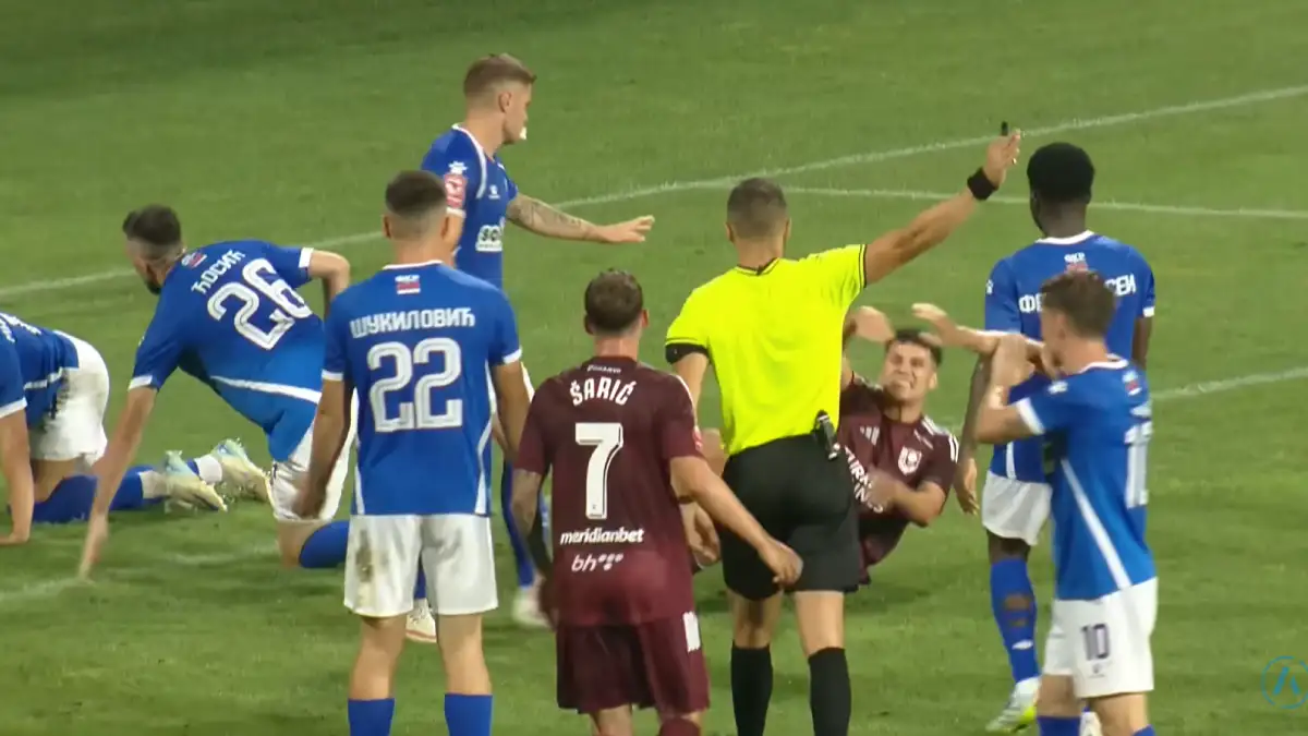Sporna situacija na meču FK Sarajevo i FK Radnik Bijeljina u Vrapčićima
