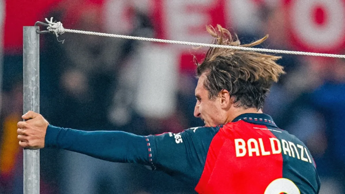 Baldanzi postiže gol za Genou protiv Juventusa