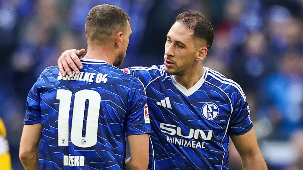 Nikola Katić i Edin Džeko u dresu Schalkea 04