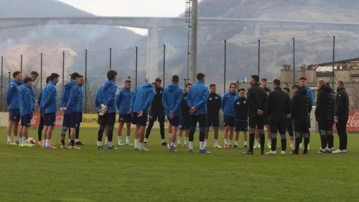 Mlada reprezentacija BiH U21 na terenu