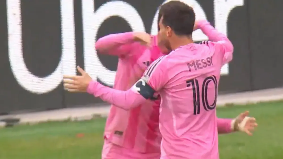 Lionel Messi slavi gol za Inter Miami u Leagues Cupu