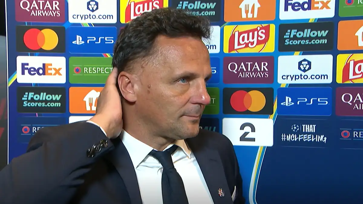Mario Kovačević, trener GNK Dinamo Zagreb, na klupi