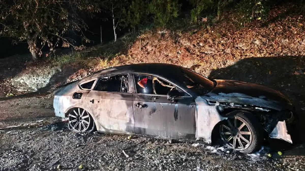 Zapaljen automobil predsjednika Skupštine SFK Libero Senada Hubjera u Kazagićima kod Goražda