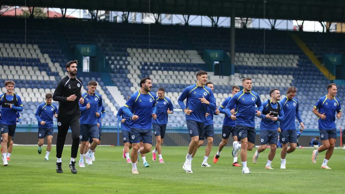 Reprezentacija Bosne i Hercegovine na treningu
