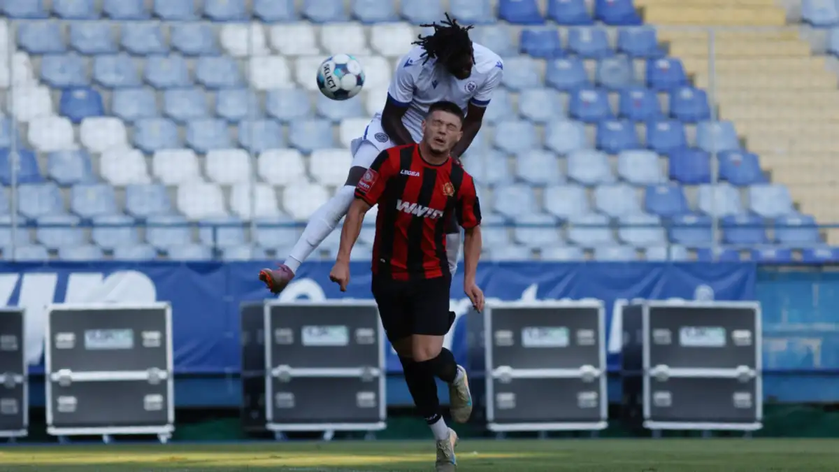 Igrači FK Željezničar na terenu Grbavice tokom prijateljske utakmice