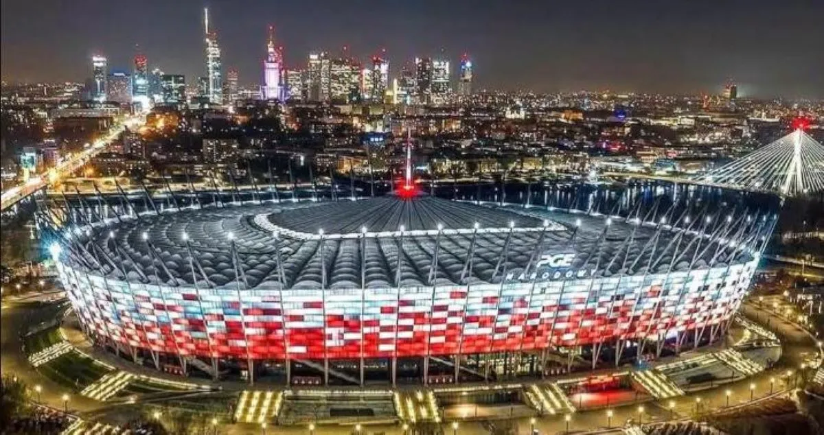 Stadion PGE Narodowy u Varšavi pred utakmicu Poljska – BiH