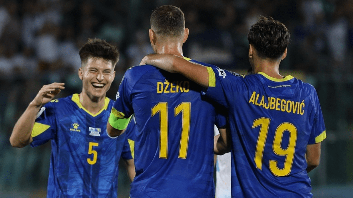 Edin Džeko u dresu reprezentacije Bosne i Hercegovine