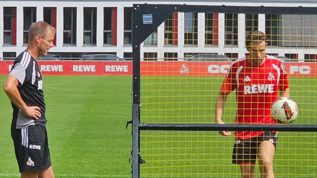 Imad Rondić i Kevin McKenna na treningu Kölna
