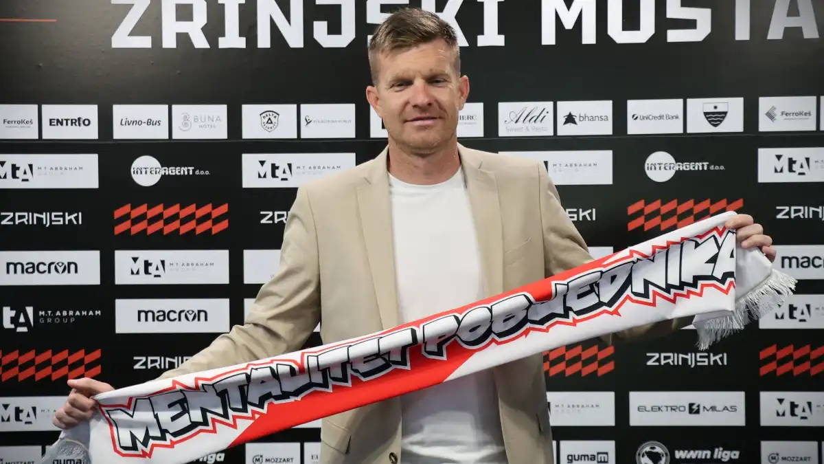 Simon Rožman, trener HŠK Zrinjskog, na konferenciji za medije uoči hercegovačkog derbija