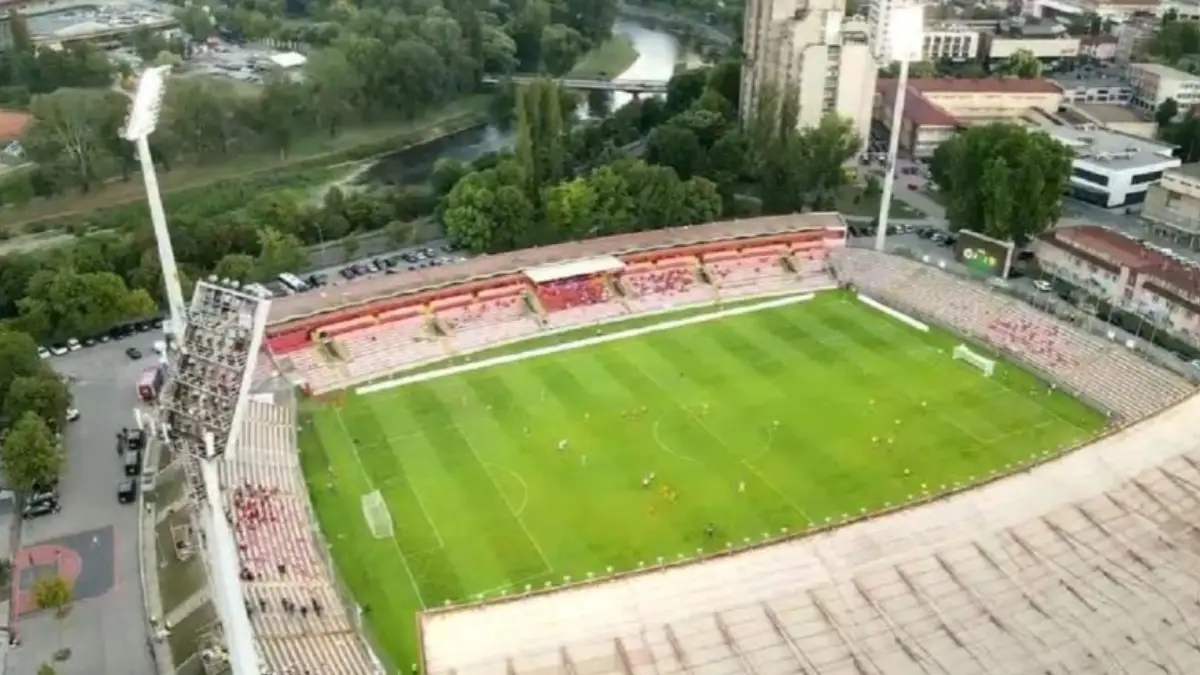 Bilino polje u Zenici tokom evropske utakmice Veleža