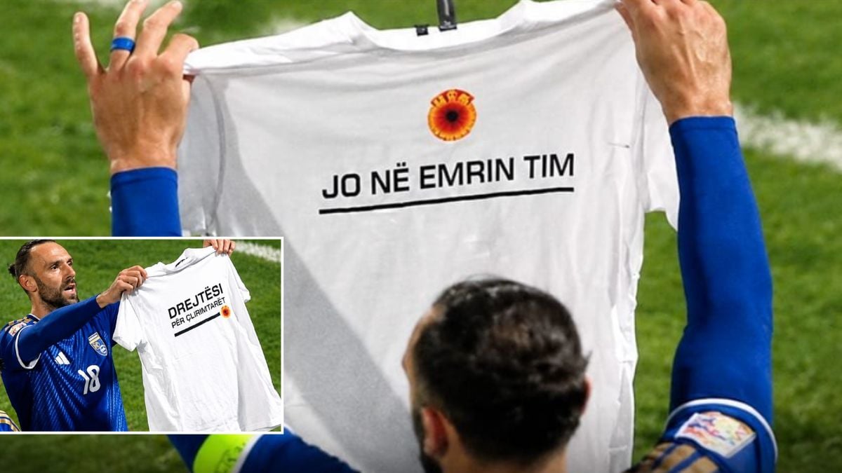 Vedat Muriqi slavi gol protiv Irske s porukom na majici