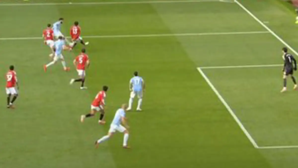 Erling Haaland slavi gol u derbiju Manchester Uniteda i Manchester Cityja