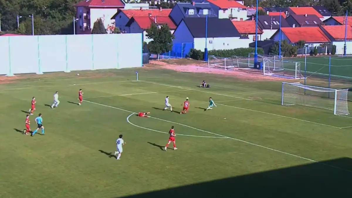 FK Željezničar igrači tokom pripremne utakmice protiv NK Rudeša
