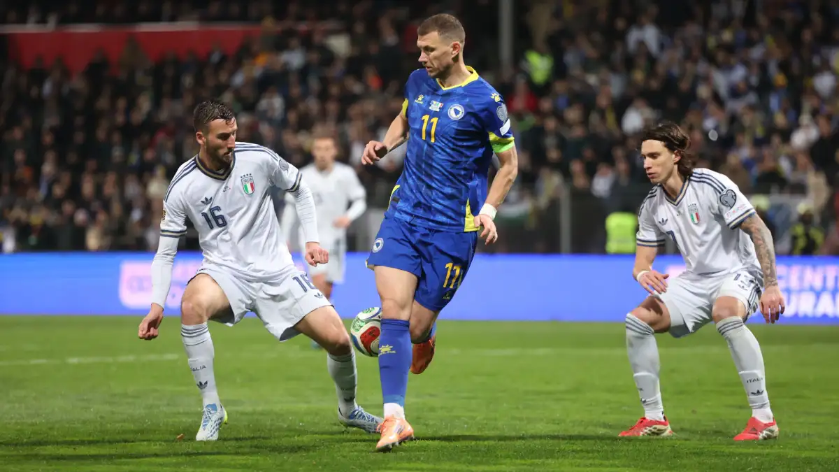 Edin Džeko u dresu reprezentacije Bosne i Hercegovine